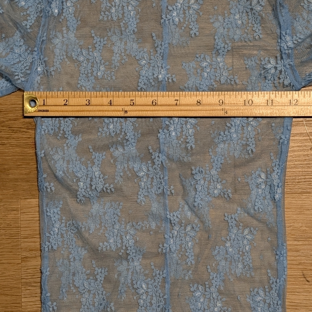 Free People NWOT Luxy Lady Lace Layering Top in Blue Bell sz XS & SML - Picture 7 of 14